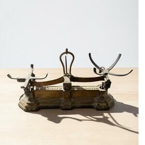 antique W & T Avery brass trade scale mid-to-late 19th century decor mercantile